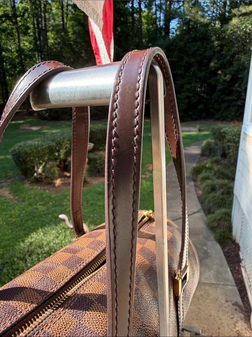 Louis Vuitton Authentic Papillon handbag in Damier Ebene Checkerboard Canvas 26 - Picture 11 of 17